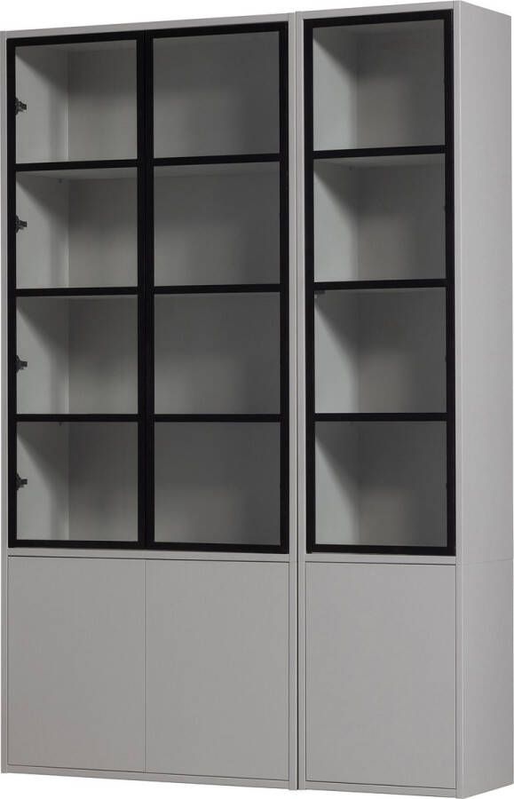 Vtwonen Basic 2-Deurs Vitrinekast Grenen Mist 230x53x40 - Foto 5