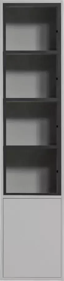 Vtwonen Basic 2-Deurs Vitrinekast Grenen Mist 230x53x40