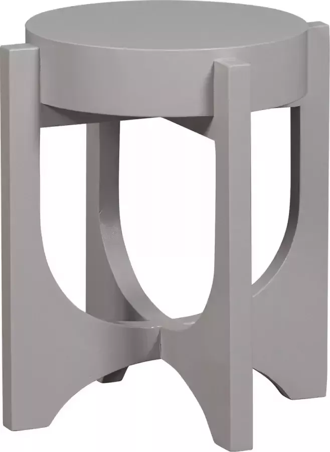 Vtwonen Hold Up Bijzettafel Mangohout Warm Grijs 41x35x35 - Foto 3