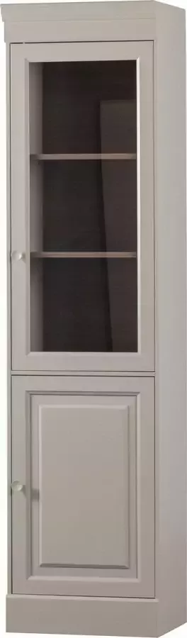 Vtwonen Chow 1-deurs vitrinekast Grenen Dakargrau 215x54x40