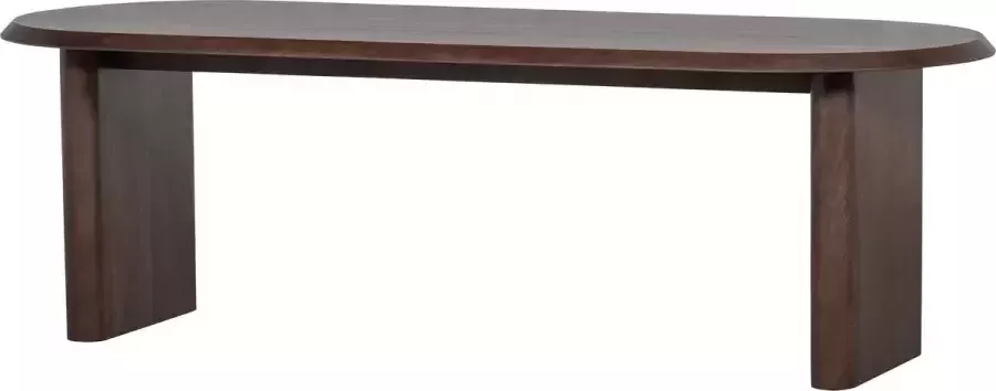 Vtwonen Ovale Eettafel Ellips Mangohout 240 x 90cm walnoot - Foto 3