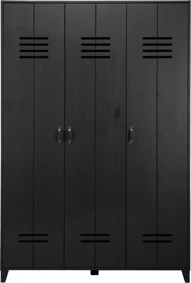 Vtwonen Vt Wonen Lockerkast Opberggigant Zwart Hout Zwart 186x123x40cm (HxBxD)