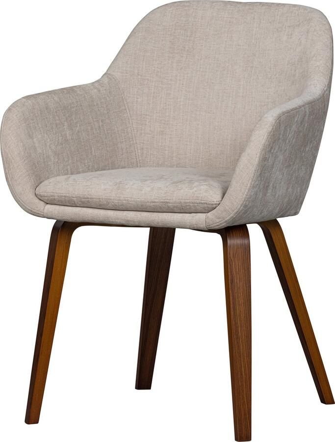 Vtwonen Eetkamerstoel Base Velvet Zand Japandi