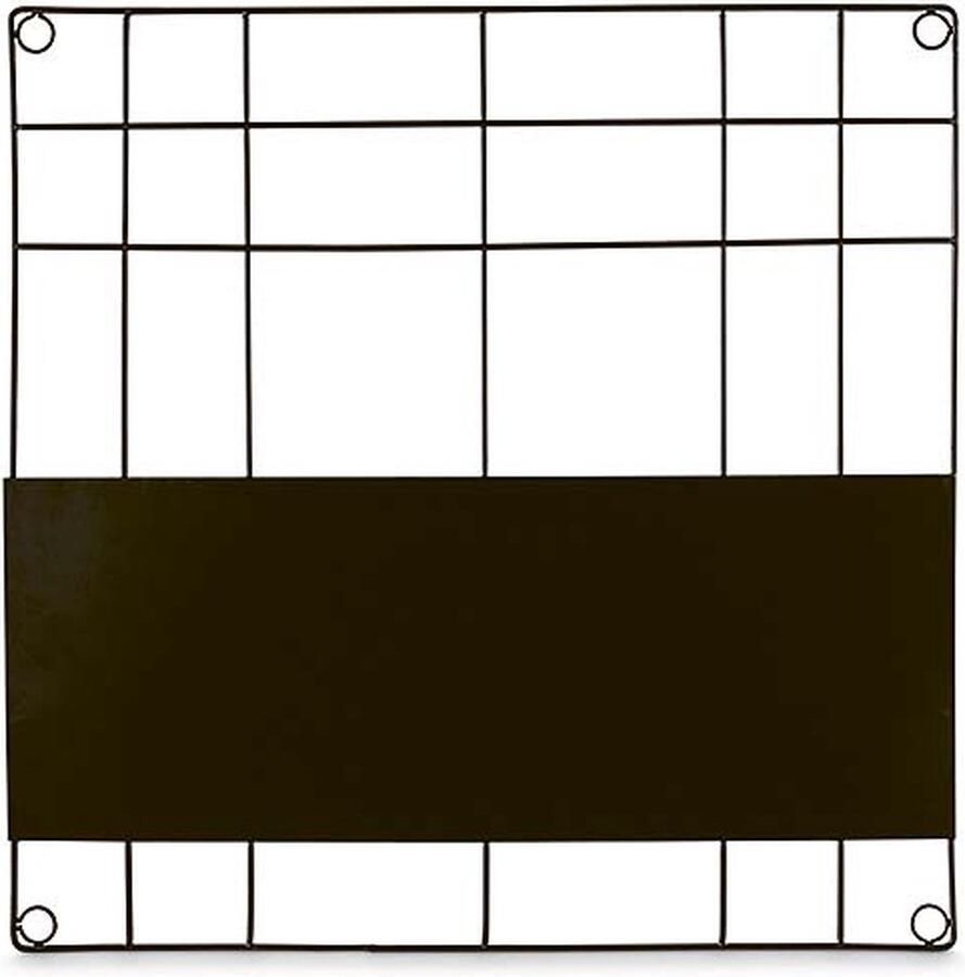 Vtwonen Memobord Magnetisch Wandrek Zwart 60x60cm