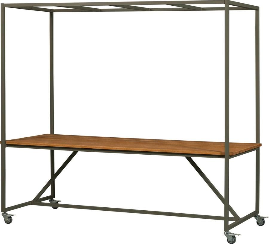 Vtwonen Outdoor Eettafel Blue Sky Met decoframe 220 x 97cm Bruin - Foto 2
