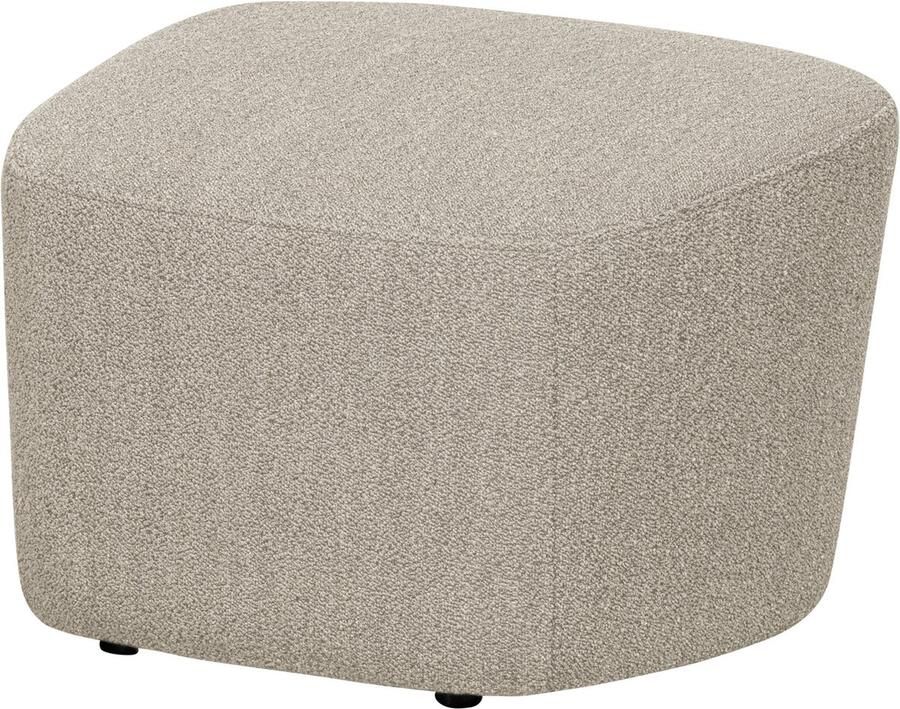 Vtwonen Lofty Hocker Bouclé Stof Naturel Beige 41x62x48 cm - Foto 3