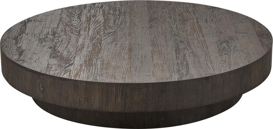 Vtwonen Ronde Salontafel Shield Too MDF 100cm Donkerbruin Japandi - Foto 2