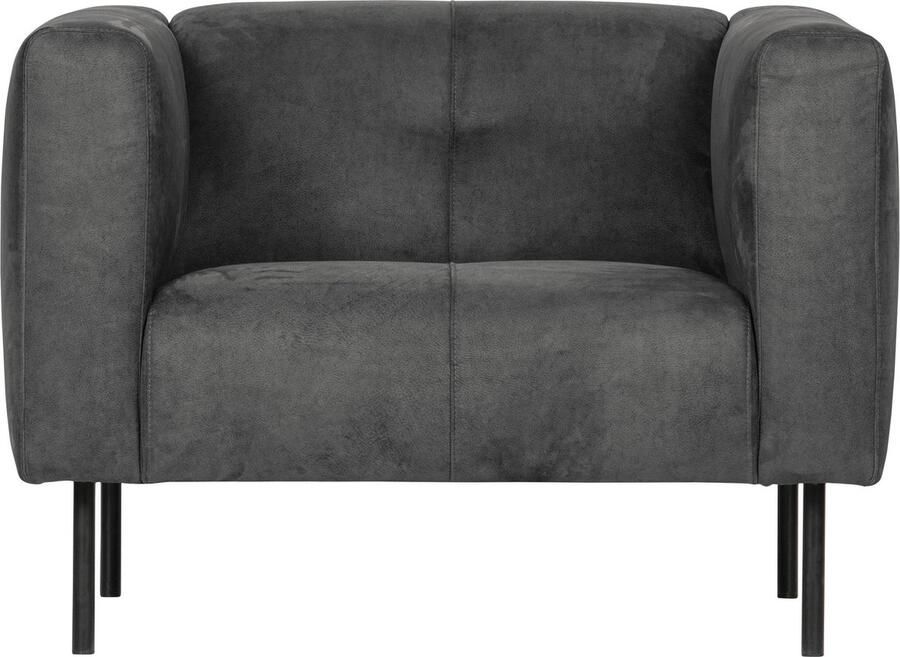Vtwonen Skin fauteuil donker grijs