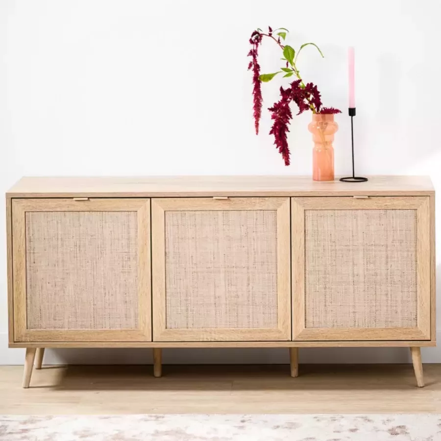 Vurna Benjamin dressoir MDF naturel 150 cm