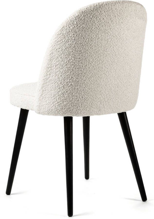 Vurna Charlie eetkamerstoel stof off white - Foto 2