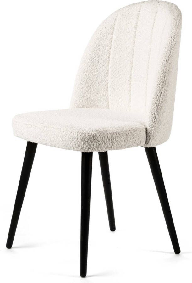 Vurna Charlie eetkamerstoel stof off white - Foto 3