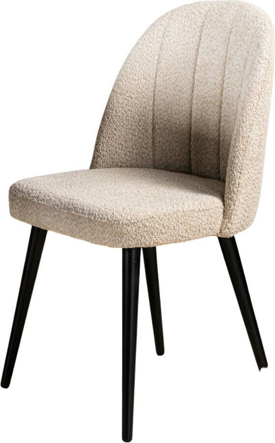 Vurna Charlie eetkamerstoel stof zand - Foto 2