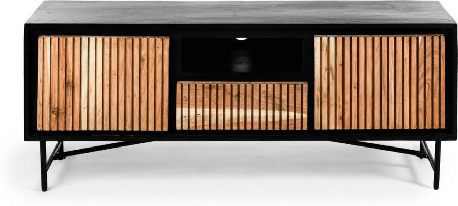 Vurna Haki tv-meubel 140cm naturel zwart - Foto 2