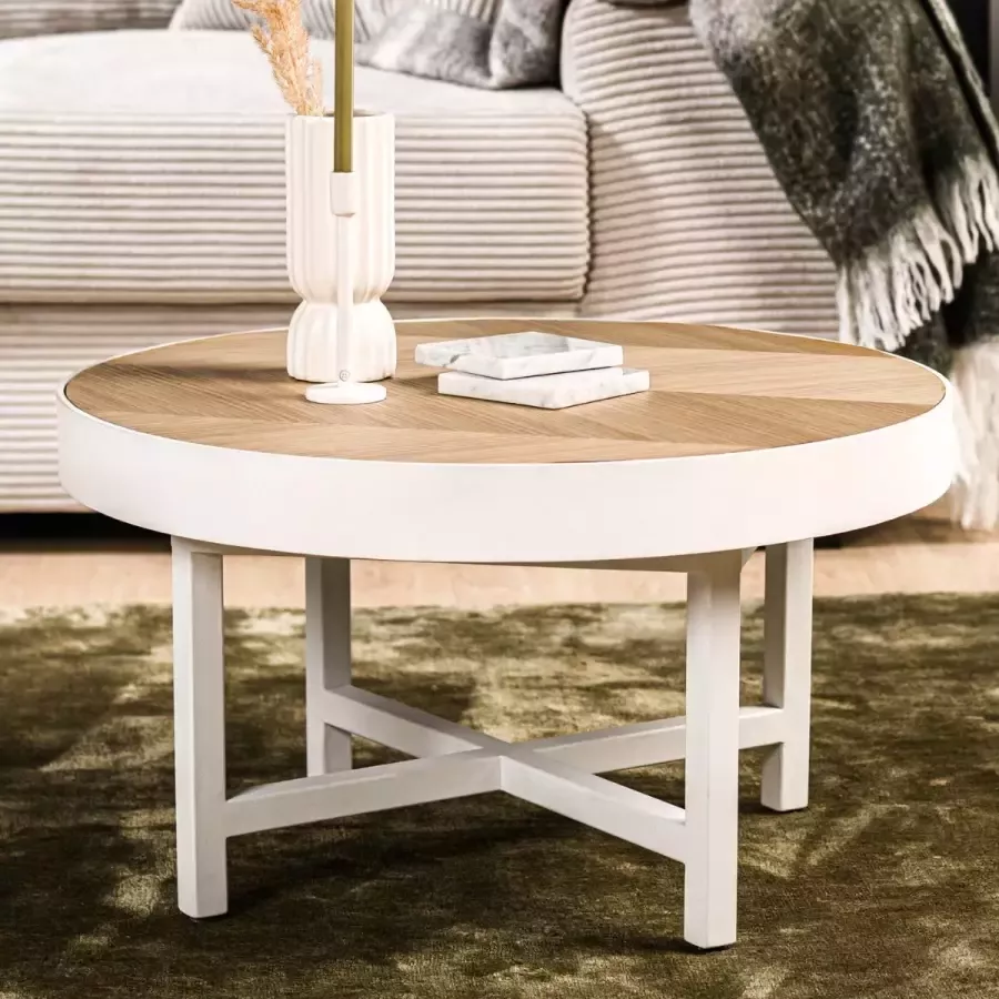 Vurna Jilke salontafel rond eiken 60 cm