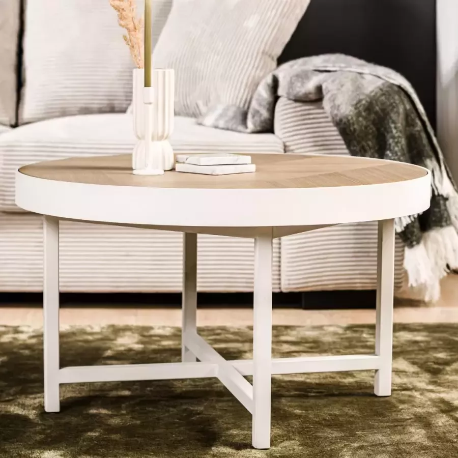 Vurna Jilke salontafel rond eiken 74 cm