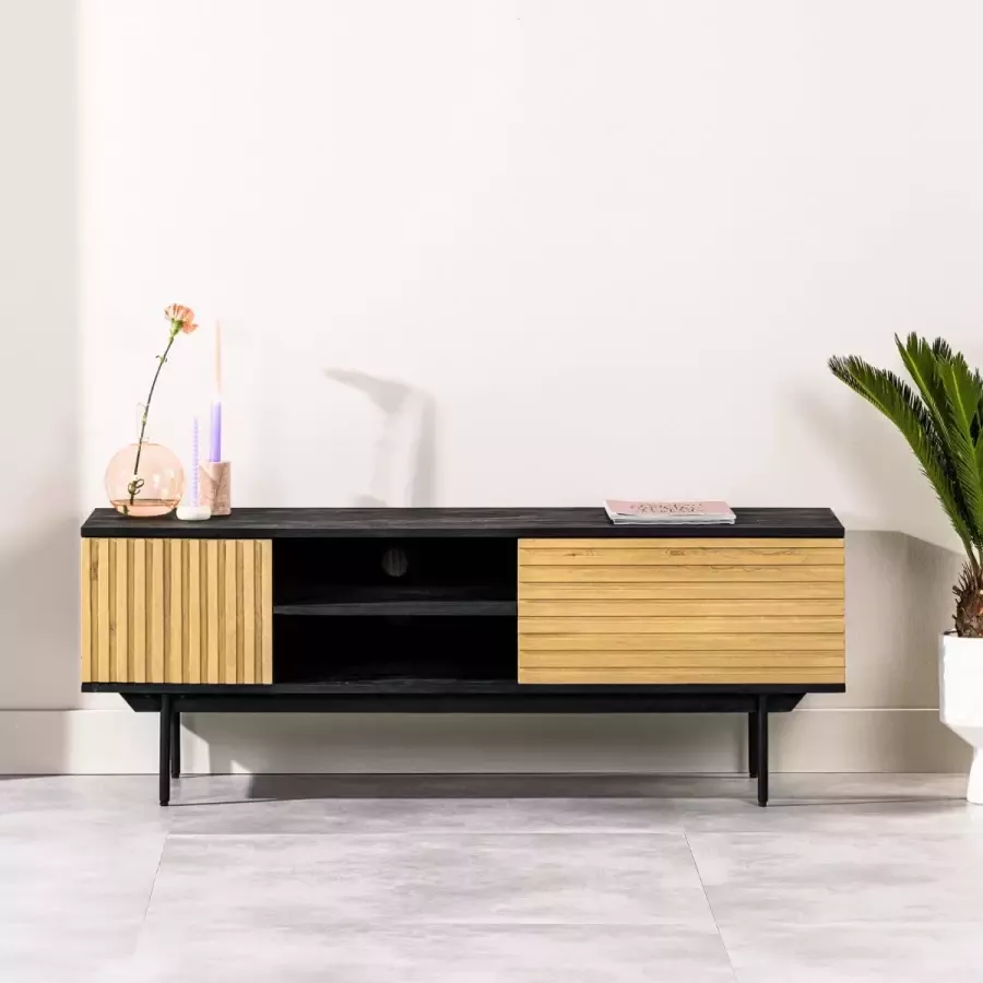 Vurna Kaplan tv-meubel 140 cm mango naturel - Foto 2