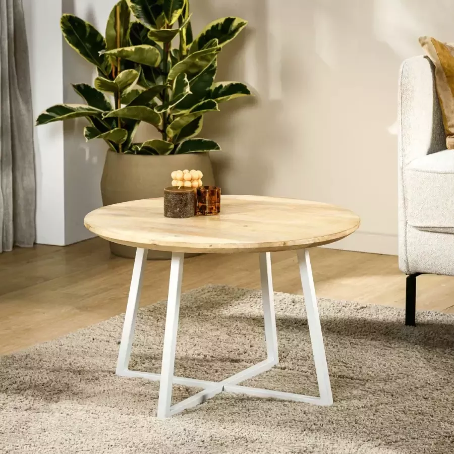 Vurna Louve ronde salontafel ø60cm naturel