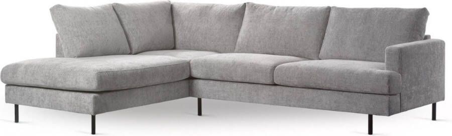 Vurna Marissa 3-zits hoekbank links stof naturel