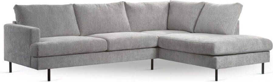 Vurna Marissa 3-zits hoekbank rechts stof naturel