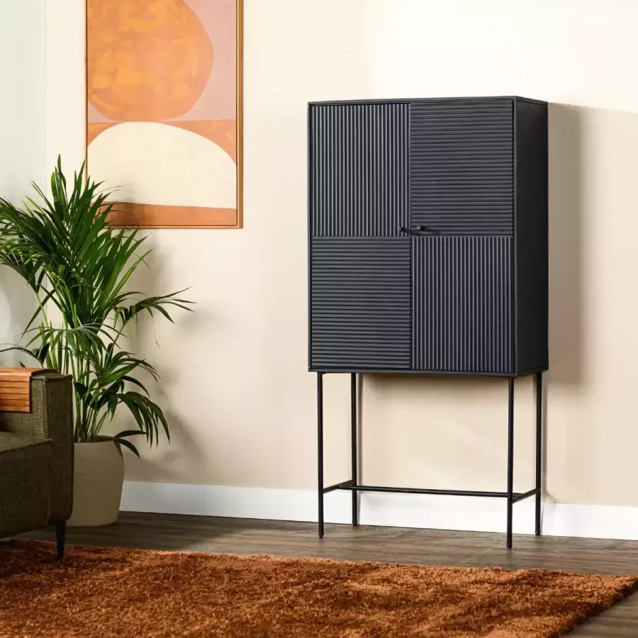 Vurna Parle wandkast 80cm zwart
