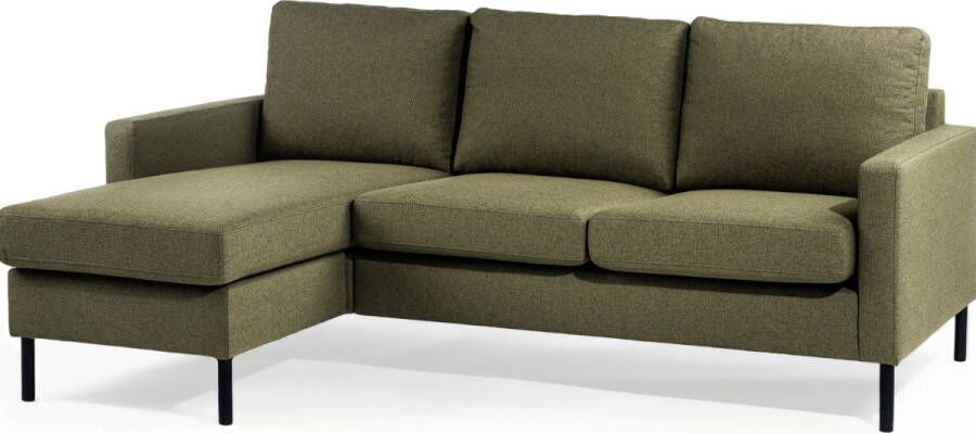 Vurna Sandra 3-zitsbank stof links|rechts groen