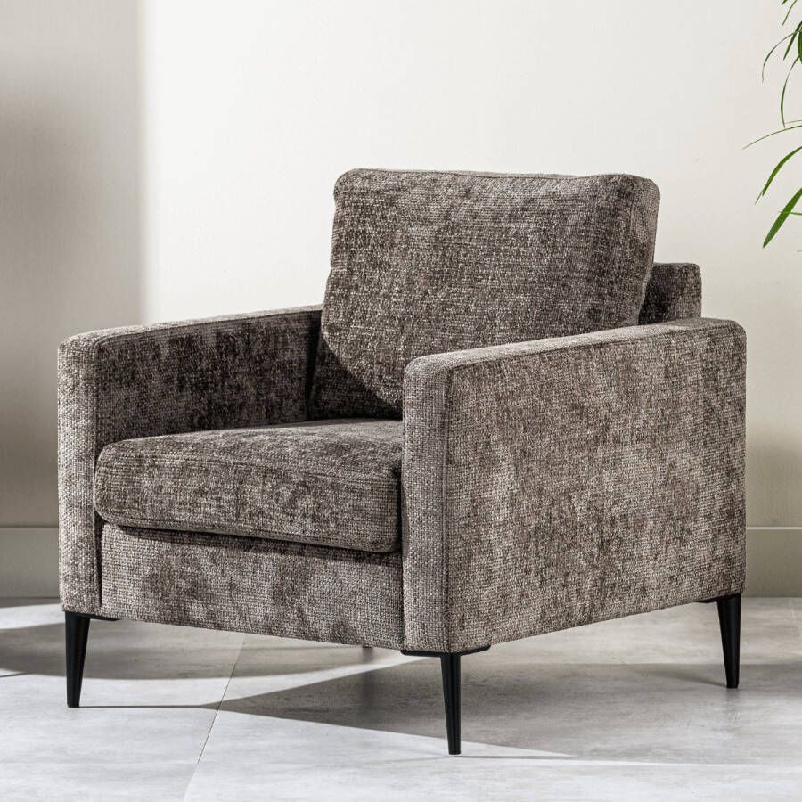 Vurna Savannah fauteuil stof bruin - Foto 3