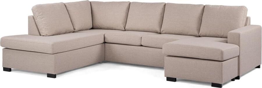 Vurna Eddie 3-zits hoekbank links stof beige