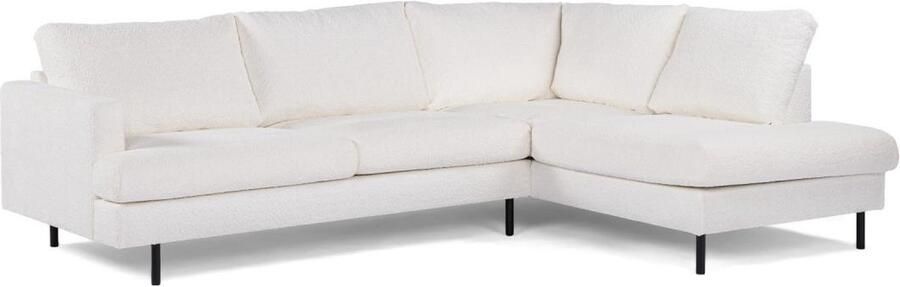 Vurna Trisha 3-zits hoekbank rechts stof naturel