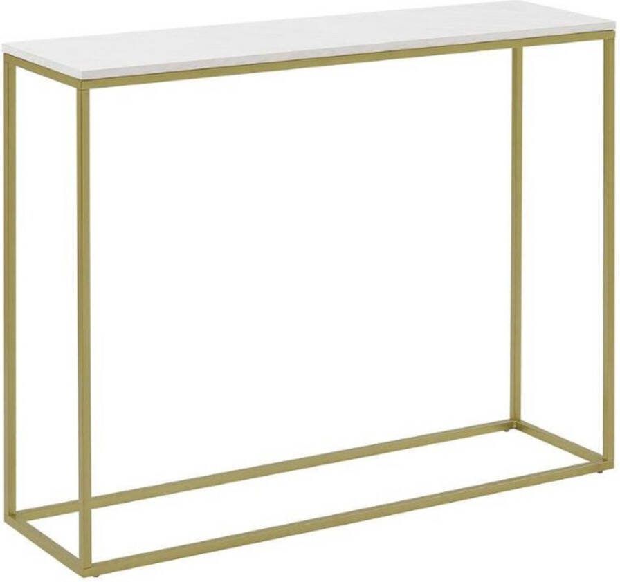 Walker Edison Furniture Walker Edison Sidetable Marmerlook -Goud kleurige frame- 106x30x81 cm - Foto 1