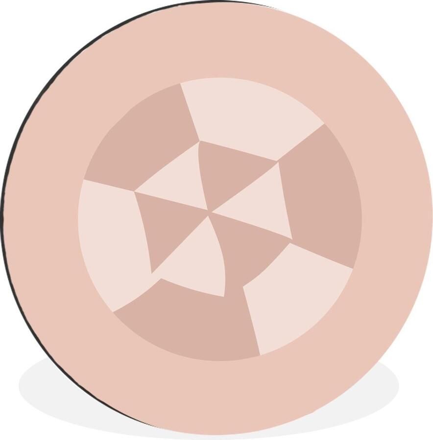 WallCircle Schilderij Zomer Strandparasol Multicolor 60 X 60 Cm