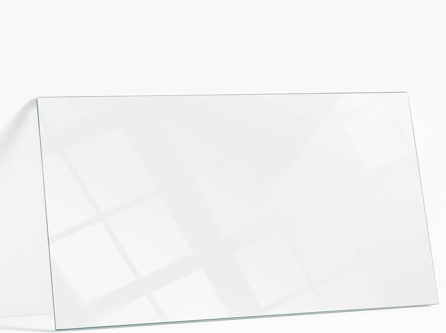 WALLFLUENT Kleur Wit Glad Glazen Tafelblad 140 x 70 cm Wit Glazen Plaat Rechthoekig Tafelblad Glas Veiligheidsglas Gehard Glazen Tafelblad Voor de Eettafel in de Eetkamer