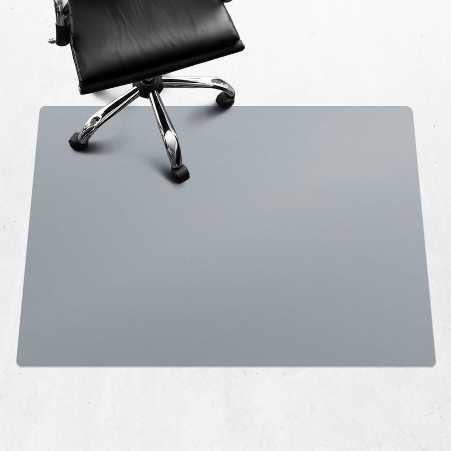 WALLFLUENT Vloerbeschermer Mistig blauw 140x100 cm Grijs Vloerbeschermer Bureaustoel Rechthoekig Vloerbeschermer Tapijt-Stoel Mat-Werkplekdecoraties Koele en donkere kleuren