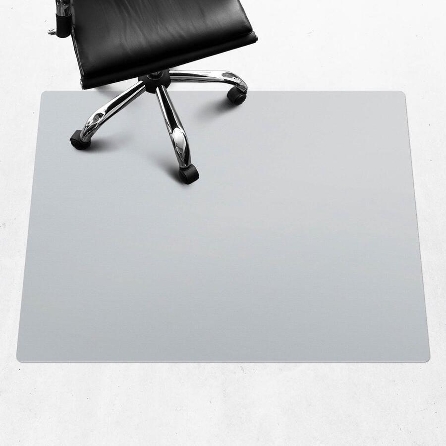 WALLFLUENT Vloerbeschermer Mistig staal 120x90 cm Grijs Vloerbeschermer Bureaustoel Rechthoekig Vloerbeschermer Tapijt-Stoel Mat-Kantoordecoraties Pastel- en aardse kleuren