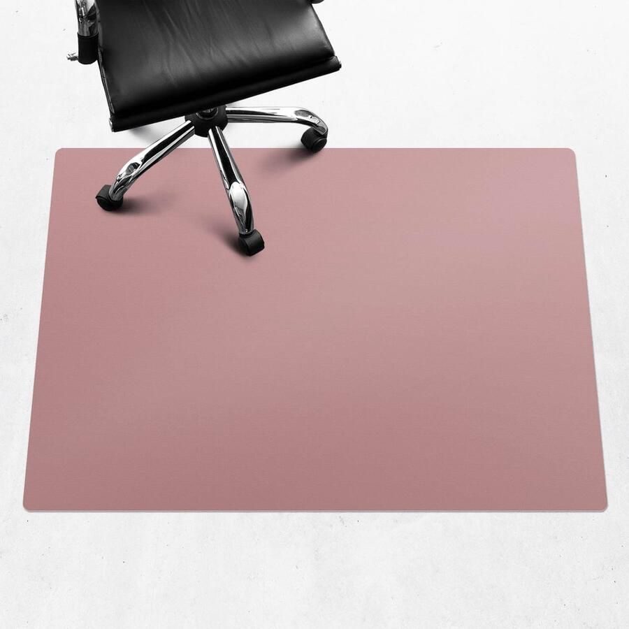 WALLFLUENT Vloerbeschermer Stoffig roze 140x100 cm Roze Vloerbeschermer Bureaustoel Tapijt Rechthoekig Vloerbeschermer Vinyl-Computer Stoel Mat-Werkplekdecoraties Levendige en warme kleuren