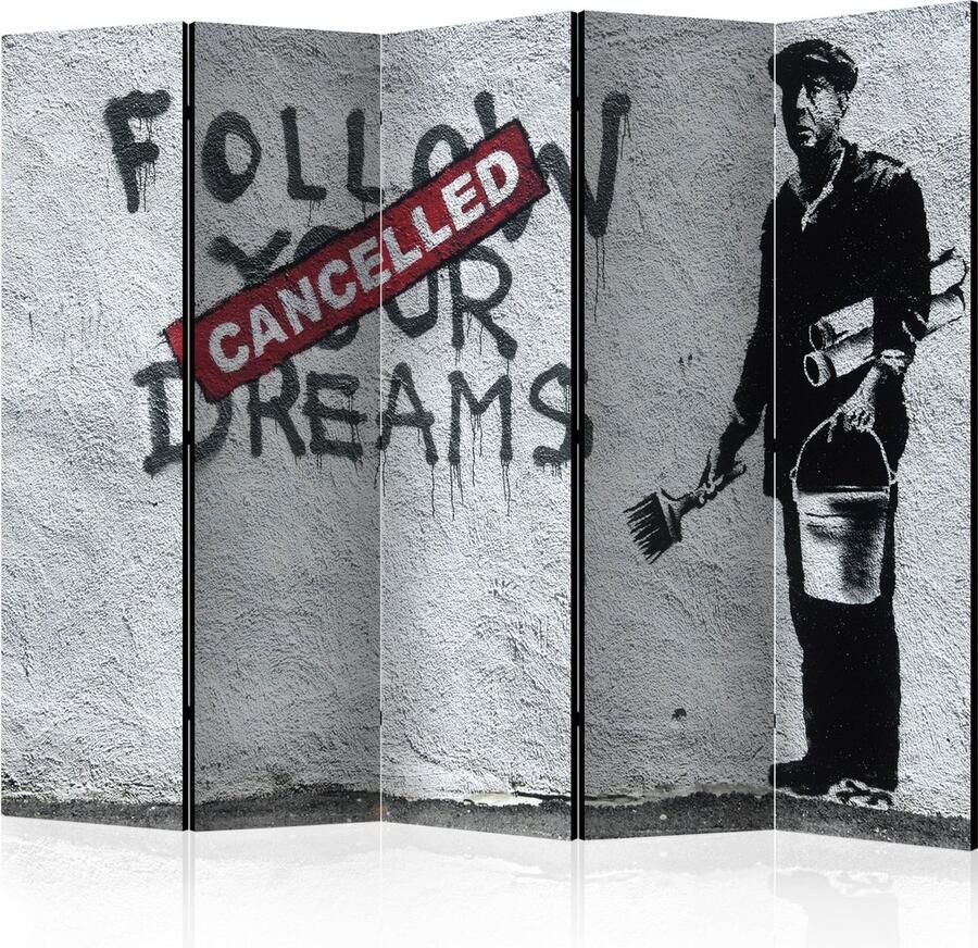 Wallmagic.eu Vouwscherm Dreams Cancelled (Banksy) II [Room Dividers]