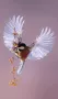 WANDKRAFT Schilderij kolibri Collectie Bright wings Dibond wit 70x118cm - Thumbnail 1