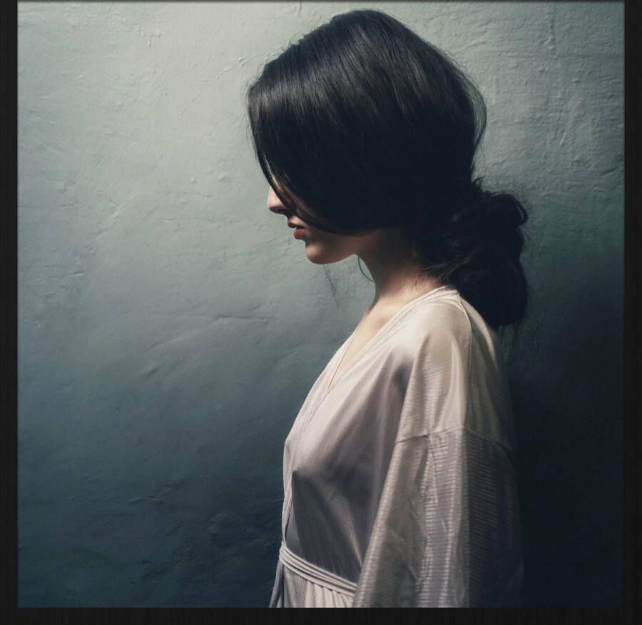 WANDKRAFT Schilderij moves 003 contour vrouw Collectie Moves Forex met zwarte lijst 98x148cm - Foto 2