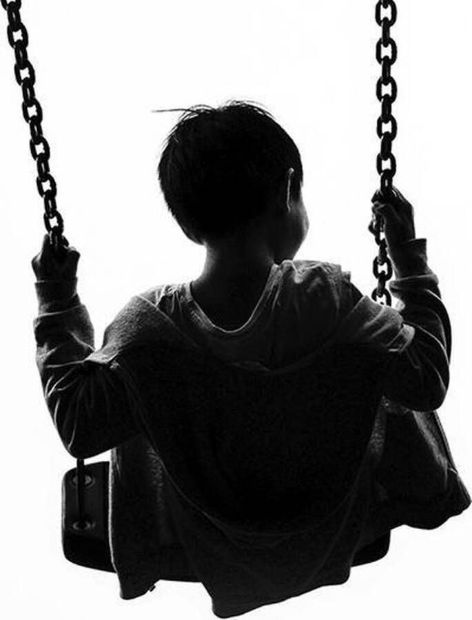 WANDKRAFT Schilderij schommelen Collectie Moves Dibond wit 70x118cm - Foto 5