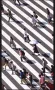 WANDKRAFT Schilderij zebrapad diagonaal Collectie rhythm of the city Forex met zwarte lijst 98x148cm - Thumbnail 1