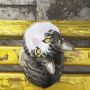 WANDKRAFT Schilderij kat Collectie faces Dibond wit 98x148cm - Thumbnail 2