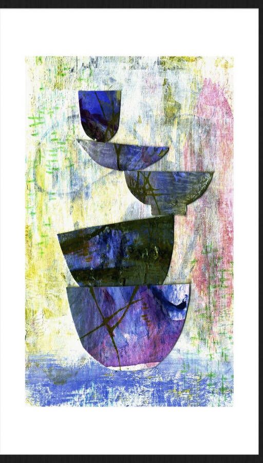 WANDKRAFT Schilderij servies Collectie ART crafts Forex met zwarte lijst 98x148cm - Foto 3