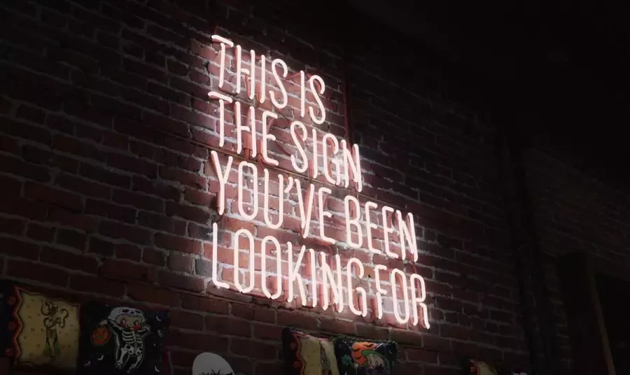 WANDKRAFT Schilderij tekst leonlicht Collectie Travel stories Dibond wit 118x70cm - Foto 3