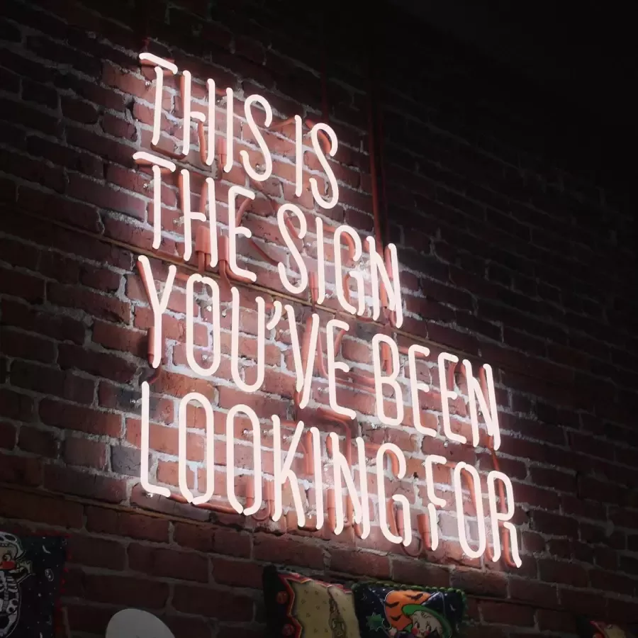 WANDKRAFT Schilderij tekst leonlicht Collectie Travel stories Dibond wit 118x70cm