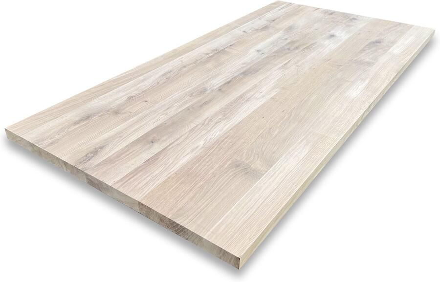 Wandplanken.nl Eiken plank 300 x 45 cm 40 mm Eiken plank Eikenhouten plank Boomstamtafel Meubelplaat Houten tafel