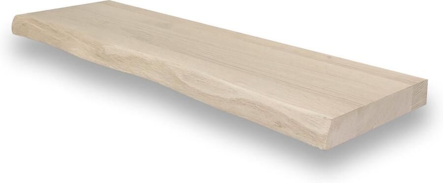 Wandplankwinkel.nl Wandplank zwevend eiken boomstam 120 x 20 cm Eikenhouten wandplank Zwevende wandplank Fotoplank Boomstam plank Boomstam wandplank Muurplank zwevend