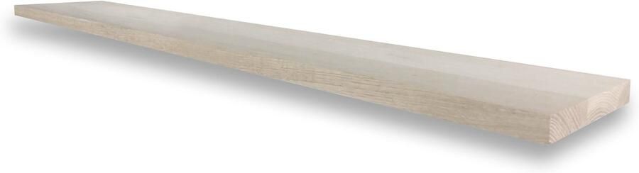 Tuinexpress.nl Wandplank zwevend eiken recht 100 x 30 cm 25 mm Eikenhouten wandplank Zwevende wandplank Fotoplank Boomstam plank Muurplank zwevend - Foto 2