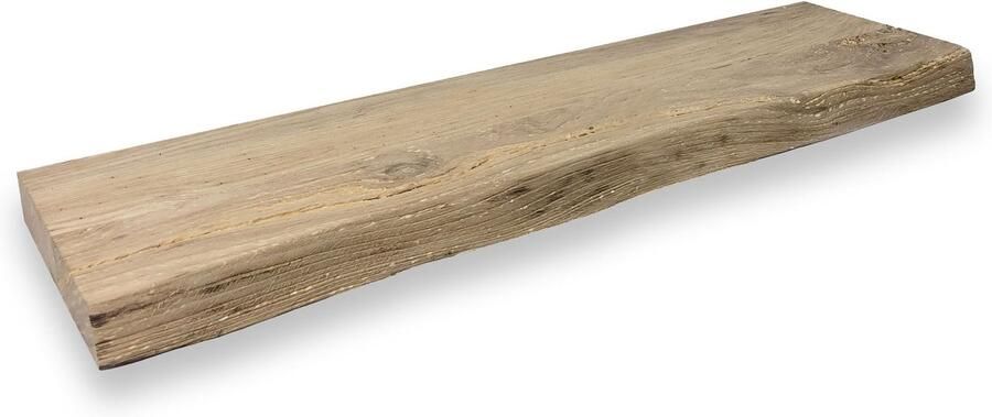Wandplanken.nl Wandplank zwevend oud eiken boomstam 60 x 20 cm wandplank hout wandplank eiken wandplank Boomstam plank zwevende wandplank Fotoplank Muurplank zwevend