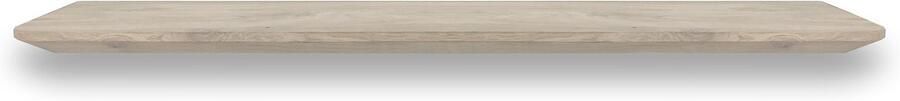 Tuinexpress.nl Zwevende wandplank eiken met verjongde kant 60 x 20 cm Wandplank zwevend Boekenplank Zwevende boekenplank Boomstam plank Muurplank zwevend