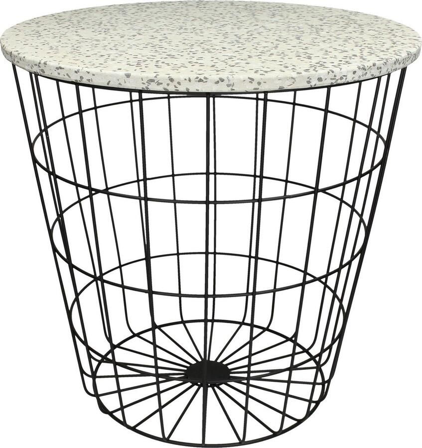 Wants&Needs Bijzettafel Metaal Zwart 47 X 47 X 46