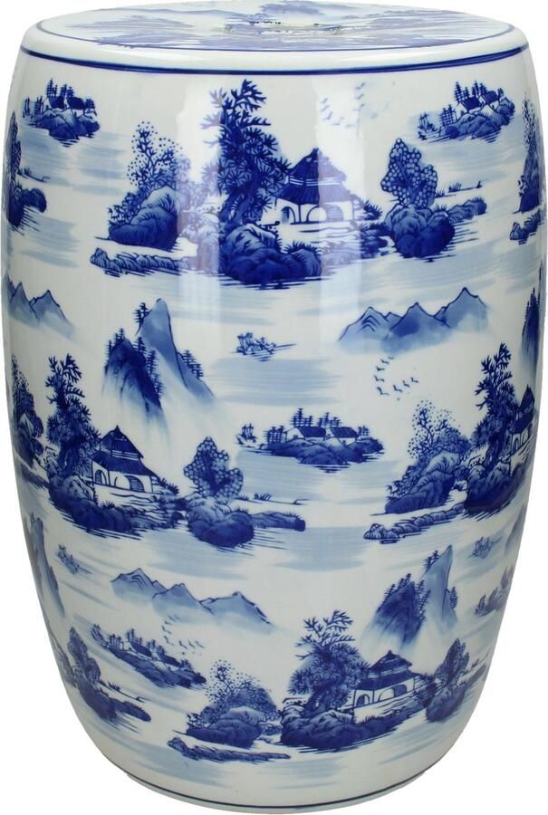 Wants&Needs Krukje Porselein Blauw 23 X 23 X 40